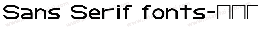 Sans Serif fonts字体转换